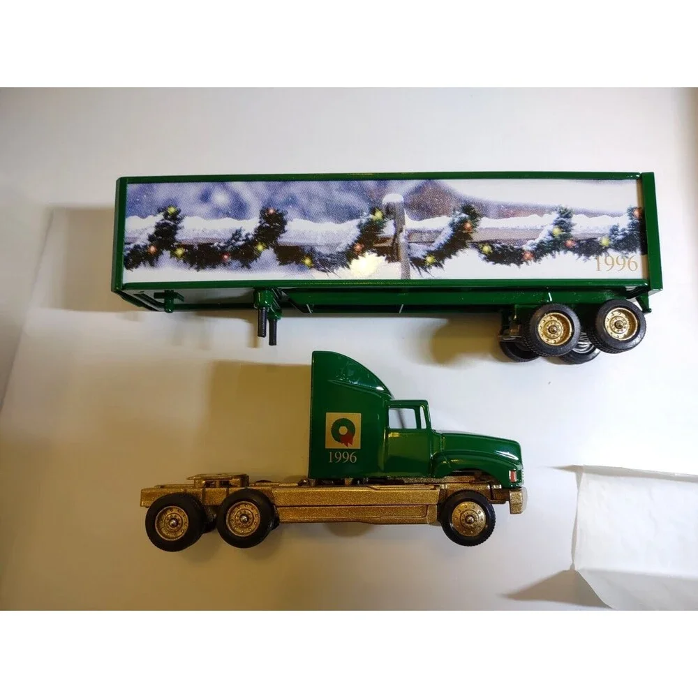 Winross Diecast Tractor Trailer Truck 1996 Green Happy Holidays ARL Transport